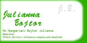 julianna bojtor business card